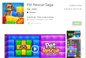 Facebook Pet Rescue Saga